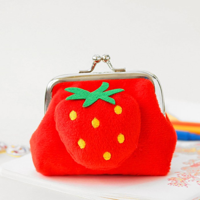 Мягкий кошелёк "Клубничка"