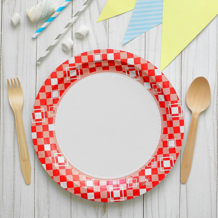 Тарелка бумажная "Картония", 23 см