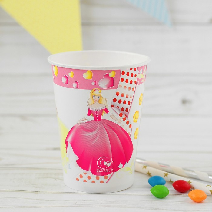 Стакан бумажный "Принцесса", 220 мл