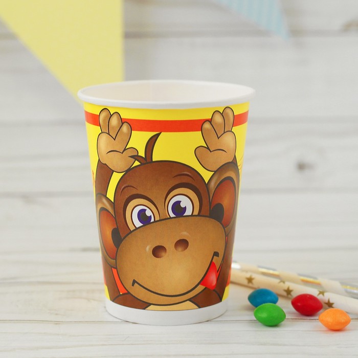 Стакан бумажный "Обезьянка ЛОЛО", 220 мл