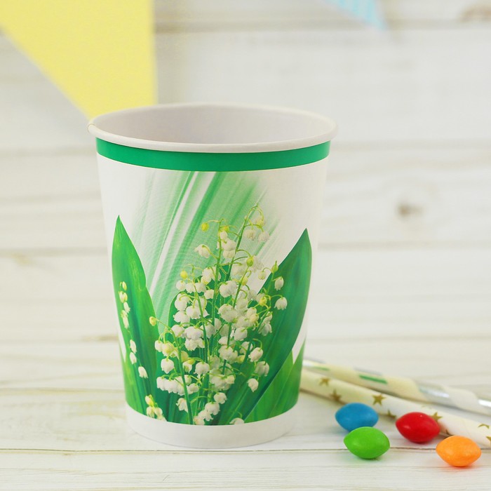 Стакан бумажный "Ландыш", 220 мл