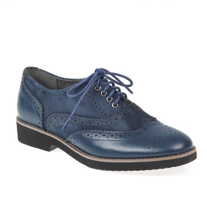 Полуботинки женские, цвет синий, размер 40