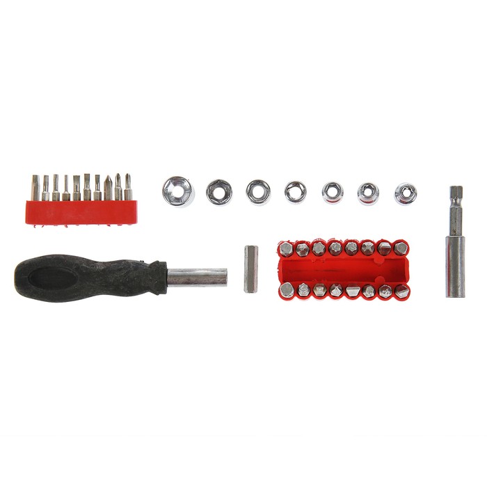 Отвертка и набор бит LOM, 36 предметов