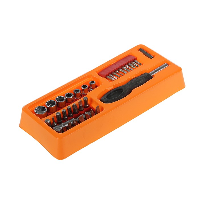 Отвертка и набор бит LOM, 36 предметов