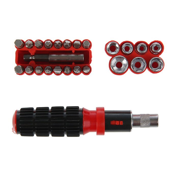 Отвертка и набор бит LOM, 25 предметов