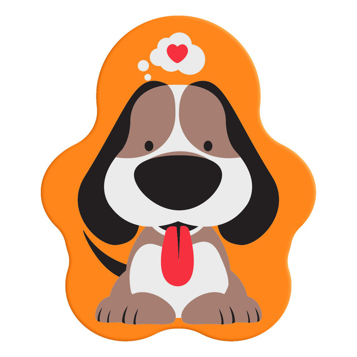 Мини-коврик для ванны на присосках «Собачка»