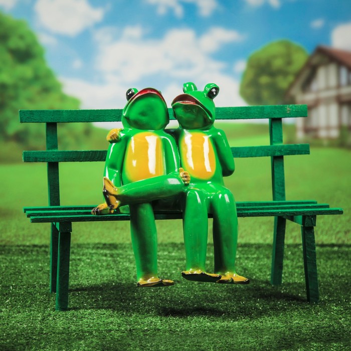 Садовая фигура "Лягушки влюблённые", малые