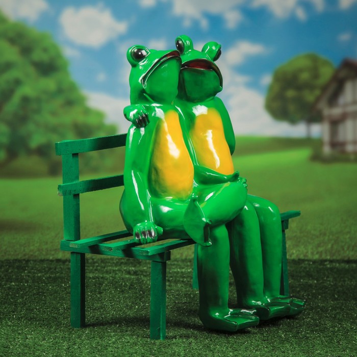 Садовая фигура "Лягушки влюблённые", большие