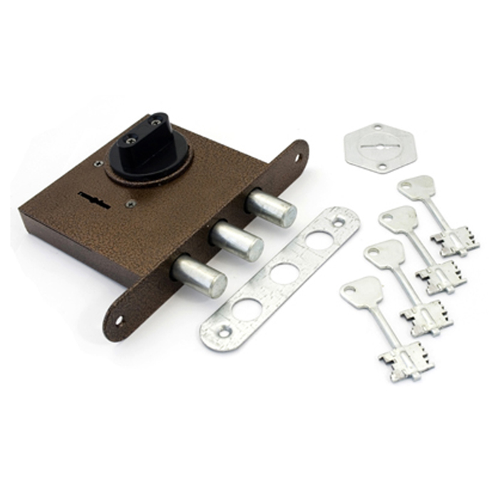 Замок врезной Avers, с вертушкой, 13 мм, 4 ключа