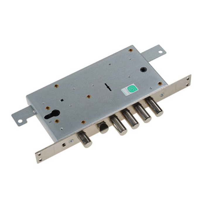 Замок врезной "Гардиан" 2512Т, динный ключ (ЗК.202Н-01), с защелкой, б/о, перекод., 5 ключей