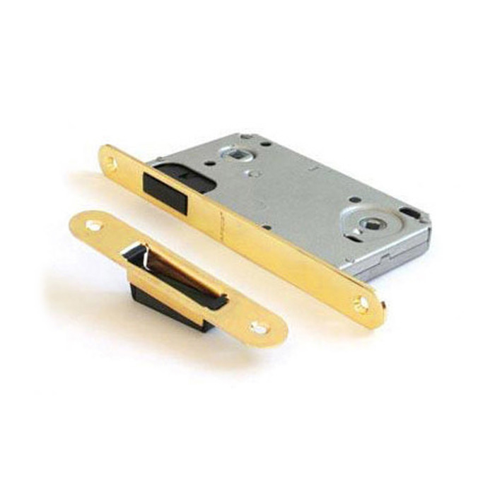 Защелка магнитная Apecs 5300-M-WC-GМ, м/о 90 мм, цвет матовое золото