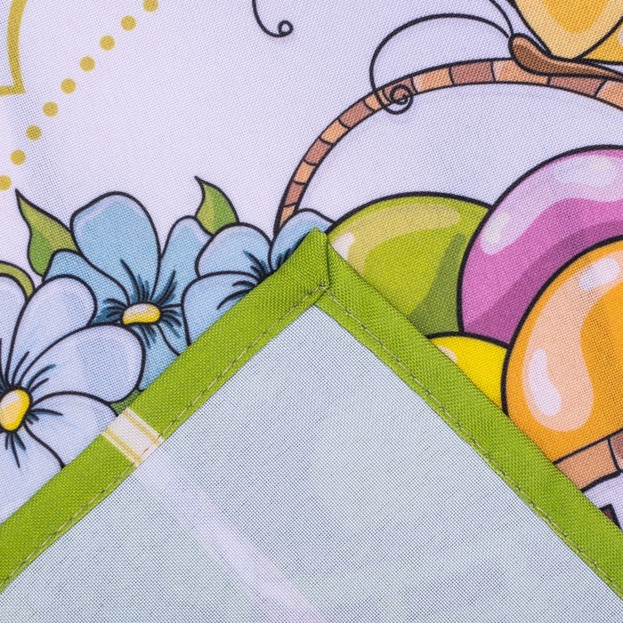 Праздничная салфетка 45*45 для Пасхи СП-17 рис. 7,печать , 100% пэ, 200 г/м2