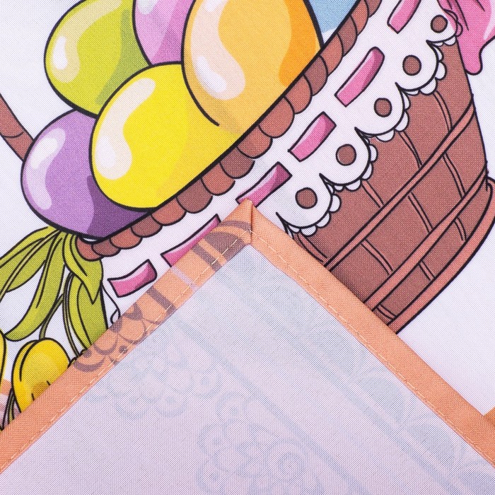 Праздничная салфетка 45*45 для Пасхи СП-17 рис. 9, печать , 100% пэ, 200 г/м2