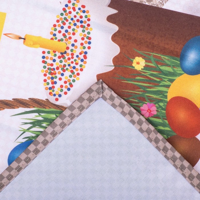Праздничная салфетка 45*45 для Пасхи СП-17 рис. 17, пачать , 100% пэ, 200 г/м2