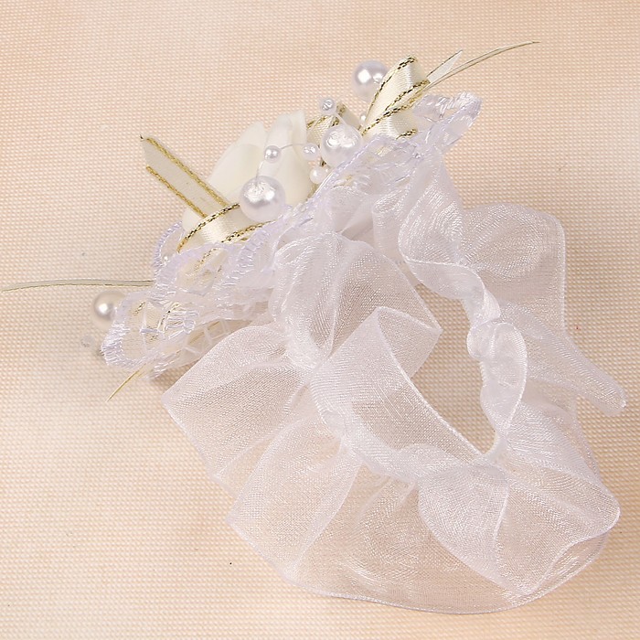 Бутоньерка №2, белая, 2шт