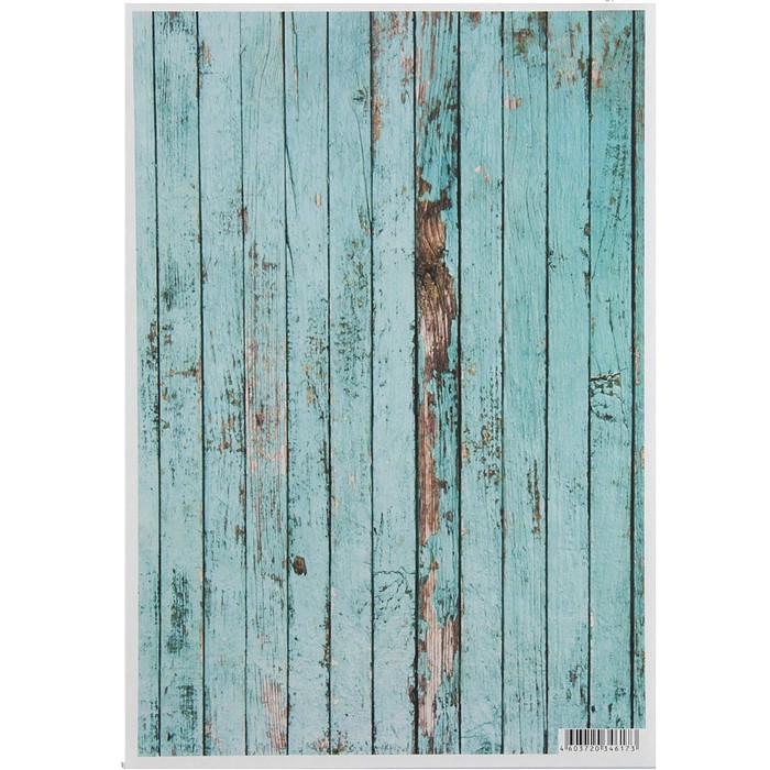 Декупажная карта "Голубые доски" 54 г/м2 формат А4