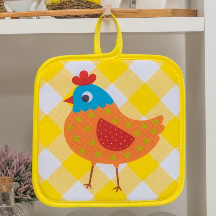 Кухонный набор "Петушки"(фартук,прихватка)р.9-17 ,печать,поролон,100% пэ,200 г/м2