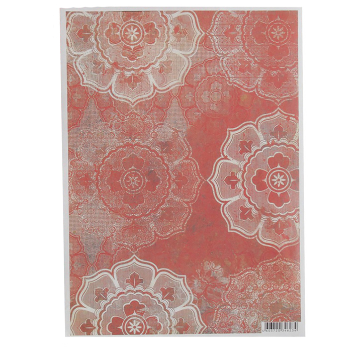 Декупажная карта "Восьмилистник" 54 г/м2 формат А4