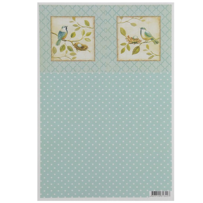 Декупажная карта "Весенний напев" 54 г/м2 формат А4
