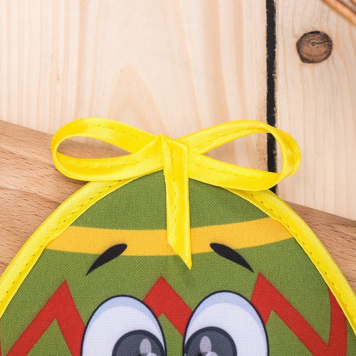 Прихватка "Веселые пасхальные яйца" 23х17 см, МИКС 20% хл,80% пэ, печать ,200 г/м2