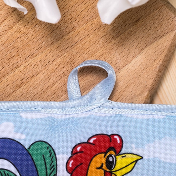 Кухонный набор (рукавица,прихватка)рис. 7-17 ,лиц.100% пэ,оборот 100% хл,печать ,200 г/м2