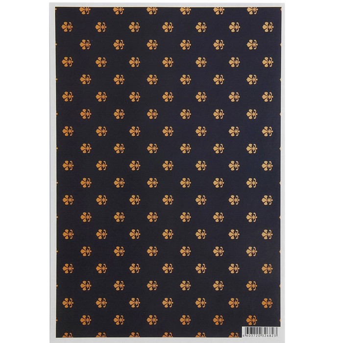 Декупажная карта "Фон узорный" 54 г/м2 формат А4