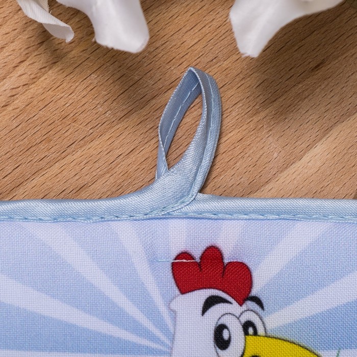 Кухонный набор (рукавица,прихватка)рис 5-17 ,лиц. 100% пэ, оборот 100% хл,печать ,200 г/м2