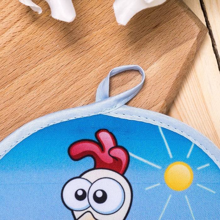 Кухонный набор (рукавица,прихватка)рис 3-17 ,сторна 100% пэ,оборот 100% хл,печать,200 г/м2