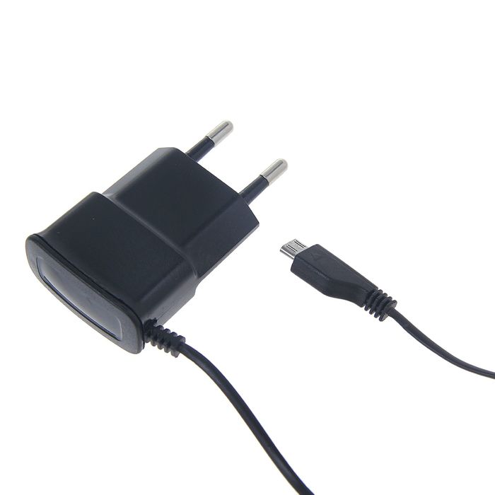 Зарядное устройство microUSB, UC-08, 220V, 0,8А, черное