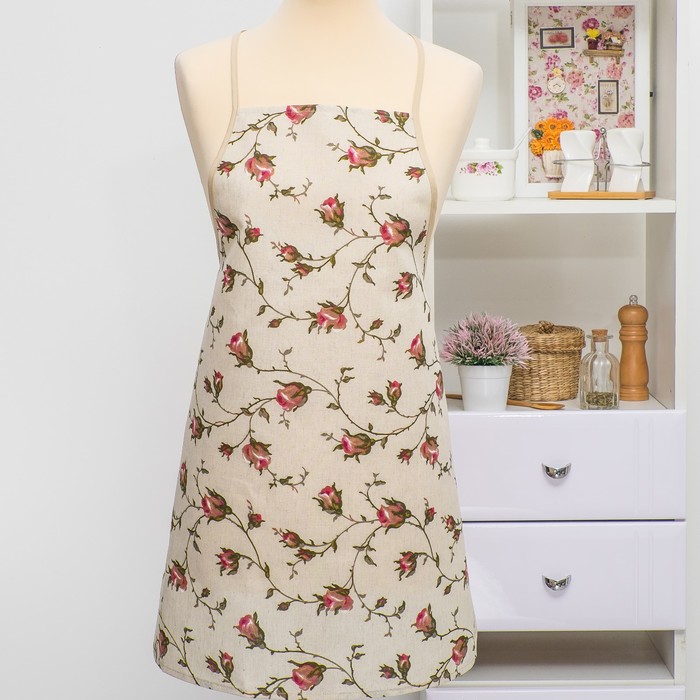 Фартук с тонкой лямкой "Розочка"