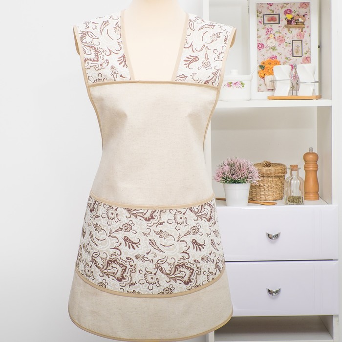 Фартук (с пелериной) "№38 коричневый"