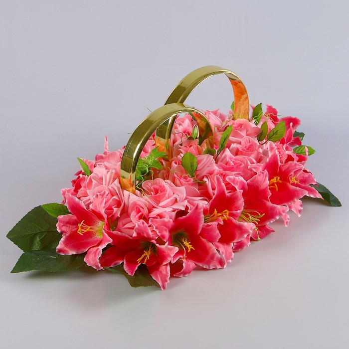 Кольца на а/м большие, розовый