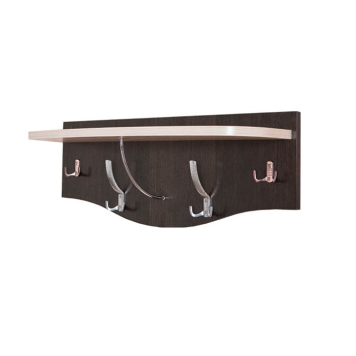 Вешалка настенная, 855х250х300, Венге/Дуб молочный