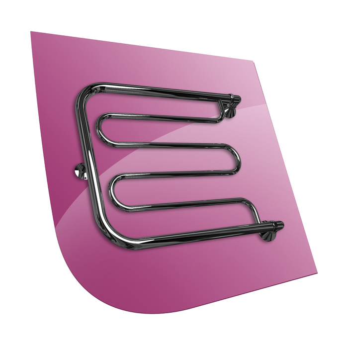 Полотенцесушитель INDIGO "D2", без полочки, диаметр подключения 1", 500х500 мм