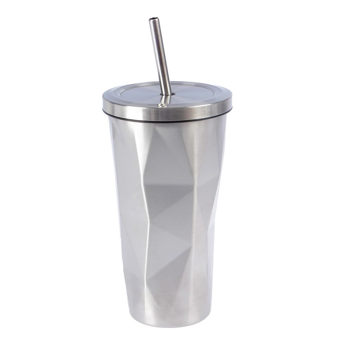 Термокружка "Айсберг", 500 мл, нержавеющая сталь, сохраняет тепло 5 ч, 10х24 см