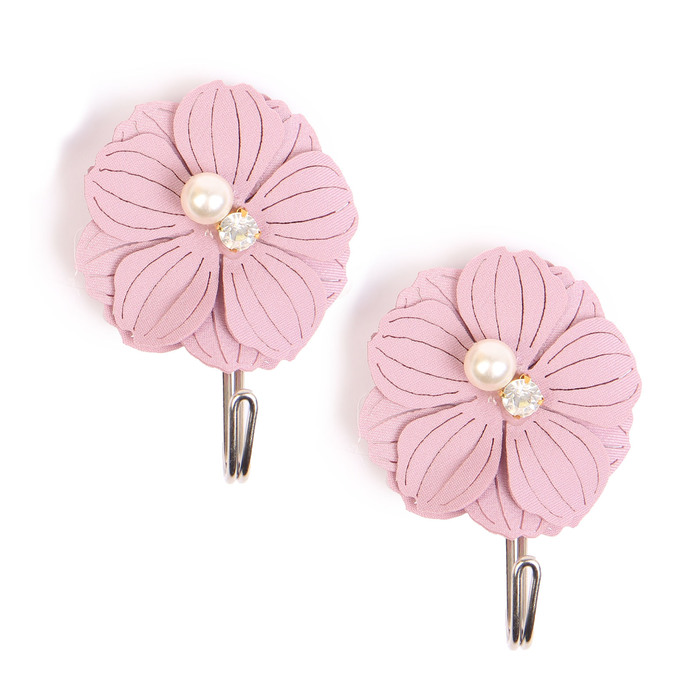 Набор крючков на липучке "Гербарий" 2 шт, цвет МИКС