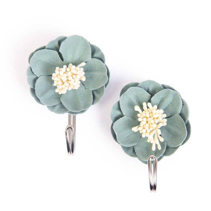 Набор крючков на липучке "Гербарий" 2 шт, цвет МИКС