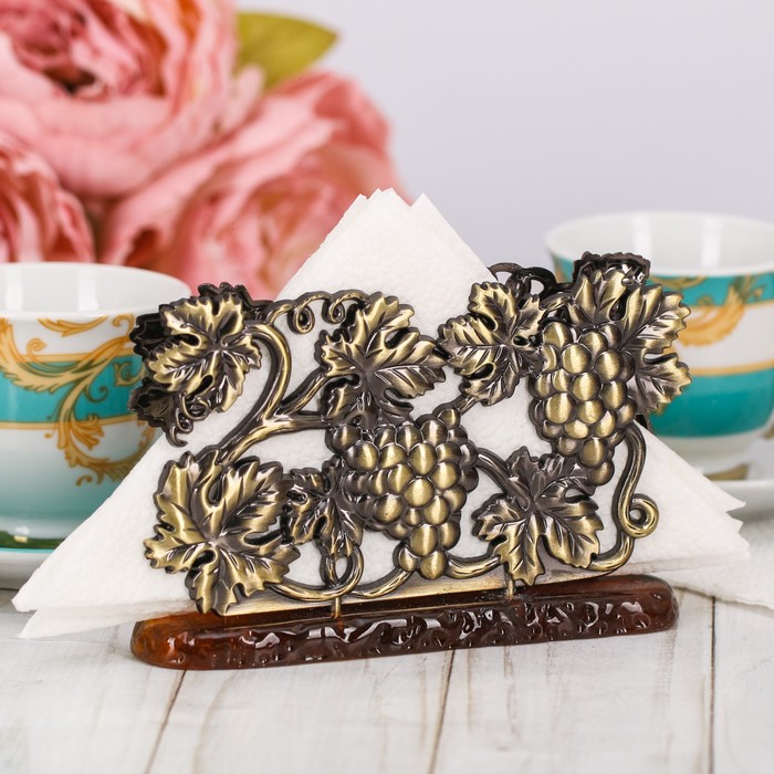 Салфетница "Красивое застолье", виноград, 12,7 Х 7,3 см