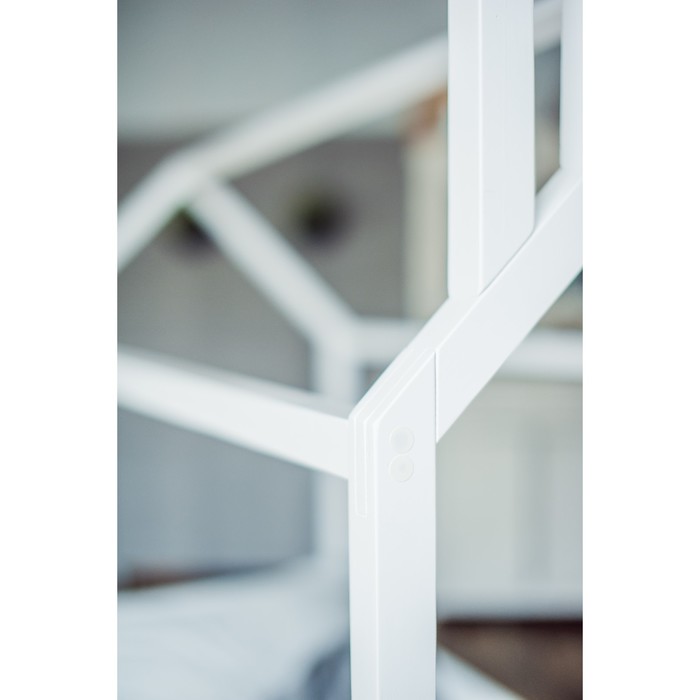 Кровать-домик №1 , цвет белый, спальное место 70 х 140 см