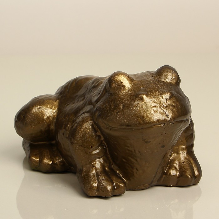 Фигурка "Жаба на удачу" золото 20см