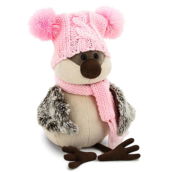 Мягкая игрушка «Воробей» в весёлой шапке, 20 см