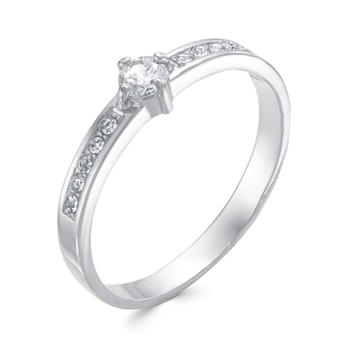 Кольцо "Северное сияние", посеребрение, 17 размер