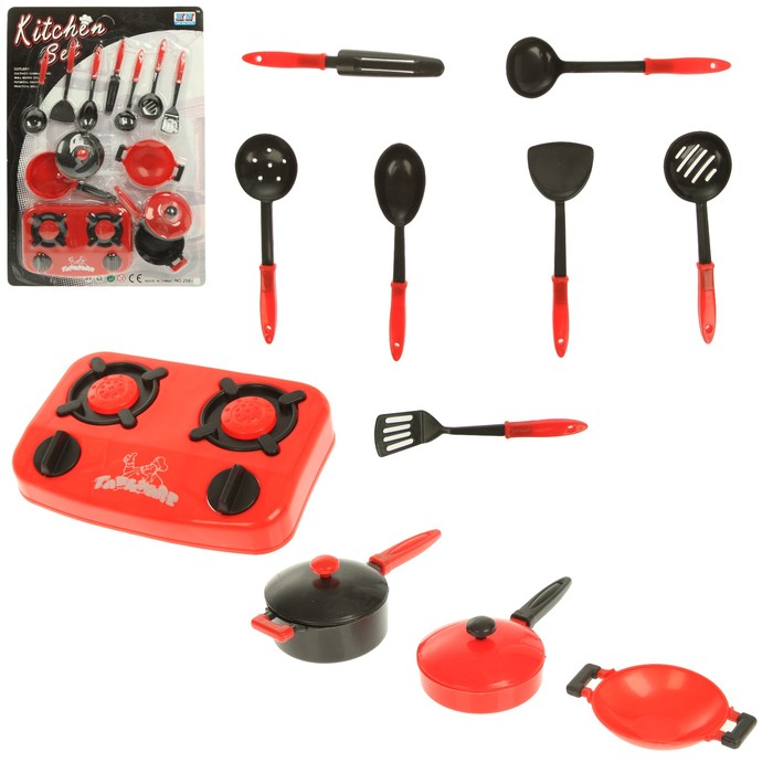 Набор посуды с плитой "Шеф повар", 11 предметов