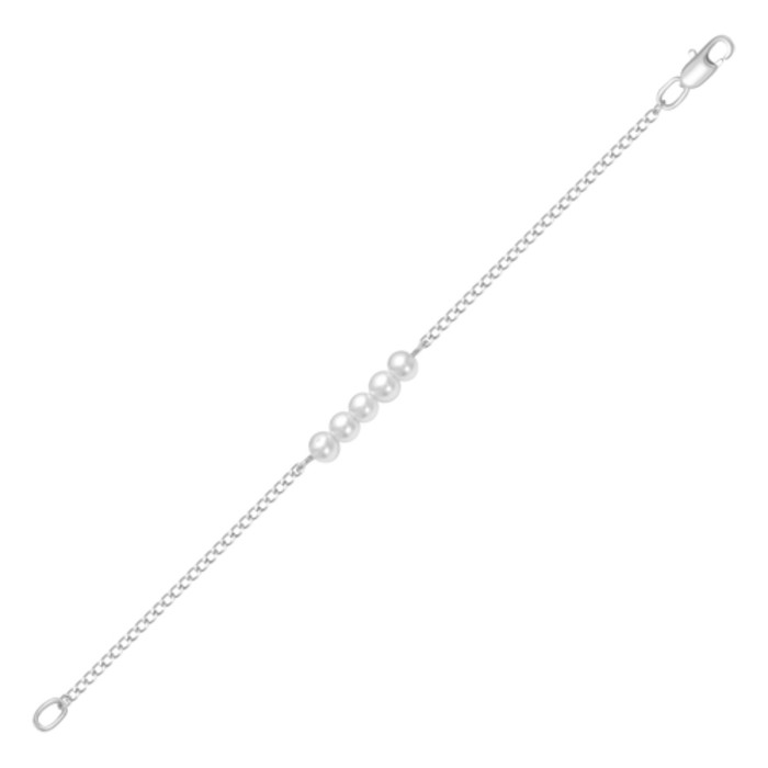 Браслет посеребрение "Бусинки", 16 размер