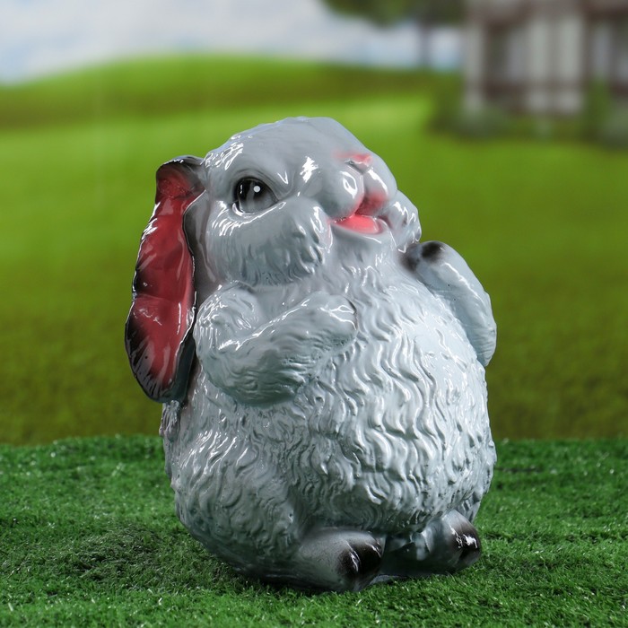 Садовая фигура "Заяц серый" 25см