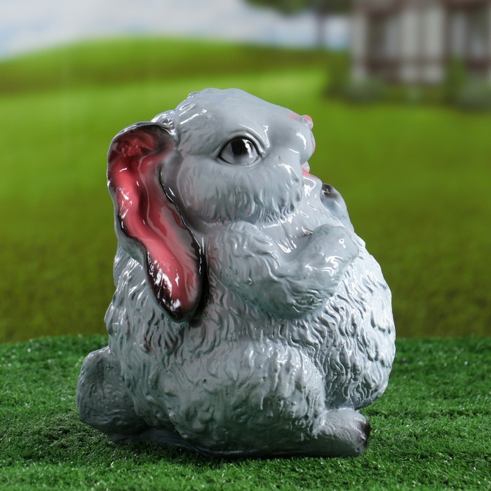 Садовая фигура "Заяц серый" 25см