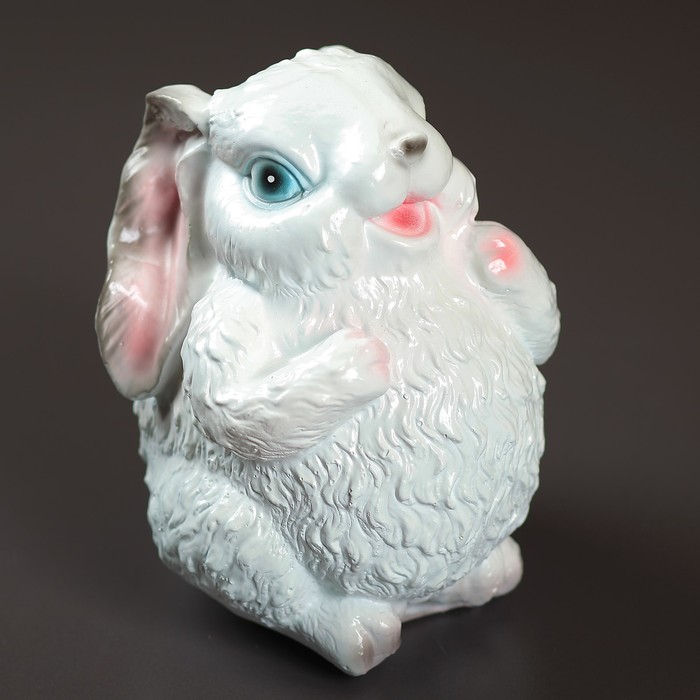 Садовая фигура "Заяц белый" 25см