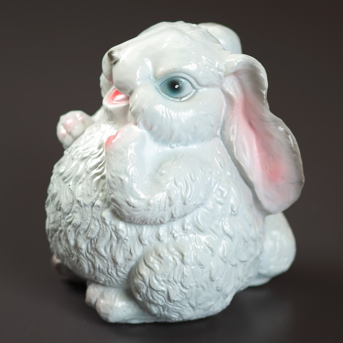 Садовая фигура "Заяц белый" 25см