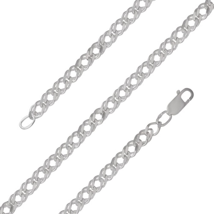 Браслет посеребрение "Арабское плетение", 20 размер