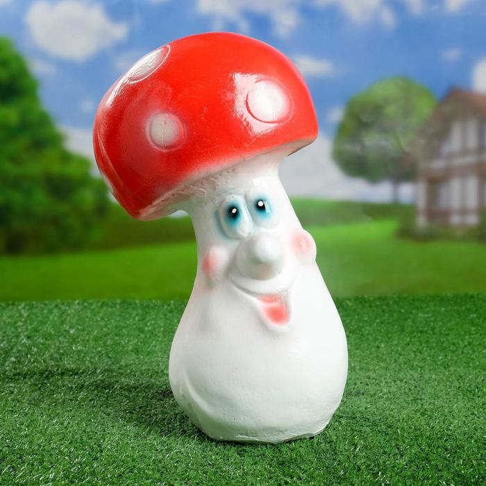 Садовая фигура "Большой Мухомор с глазами" 19х18х30см